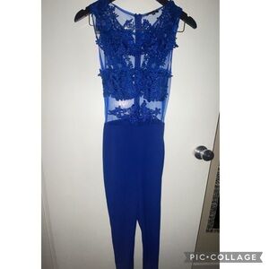 Iris Royal Blue Lace Garment